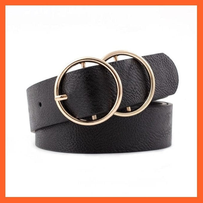 Women Pu Leather Belt 66 Styles Metal Buckle Waistband | whatagift.com.au.