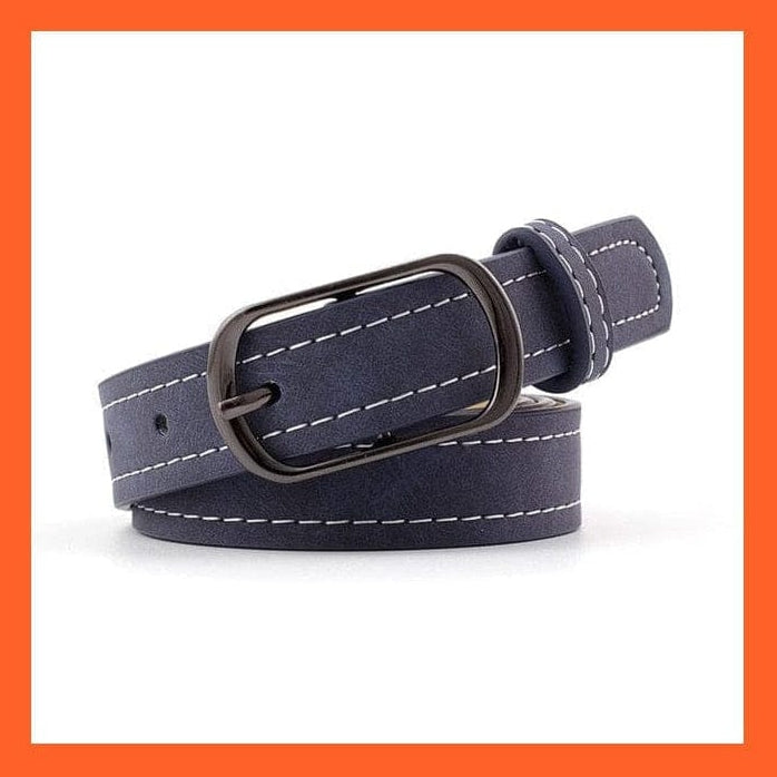 whatagift.com.au belt Women Pu Leather Belt 66 Styles Metal Buckle Waistband