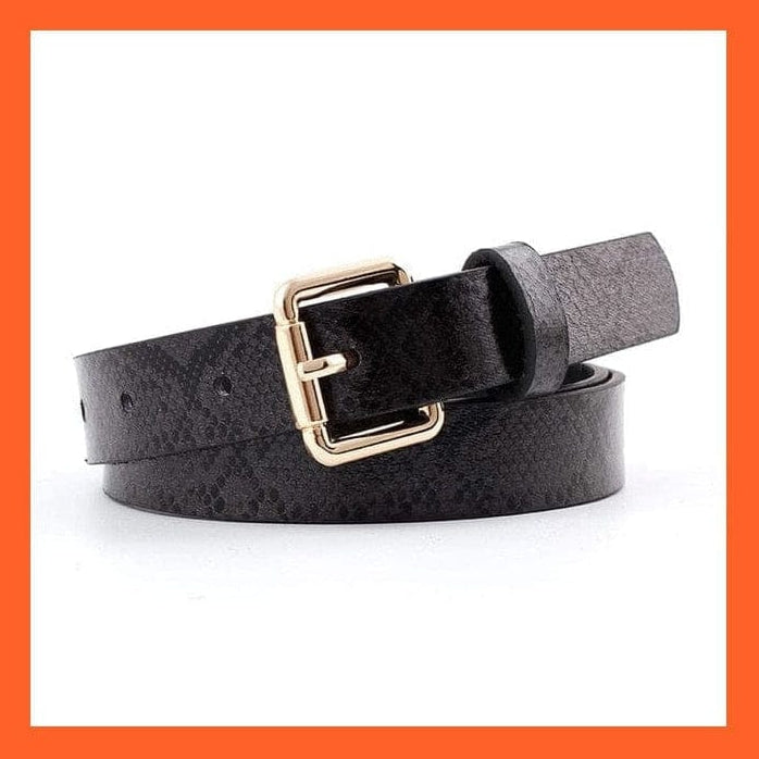 whatagift.com.au belt Women Pu Leather Belt 66 Styles Metal Buckle Waistband