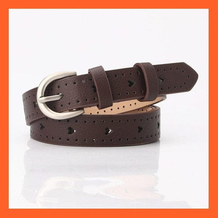 whatagift.com.au belt Women Pu Leather Belt 66 Styles Metal Buckle Waistband