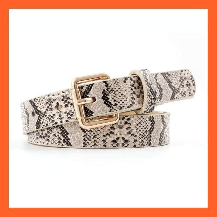 whatagift.com.au belt Women Pu Leather Belt 66 Styles Metal Buckle Waistband