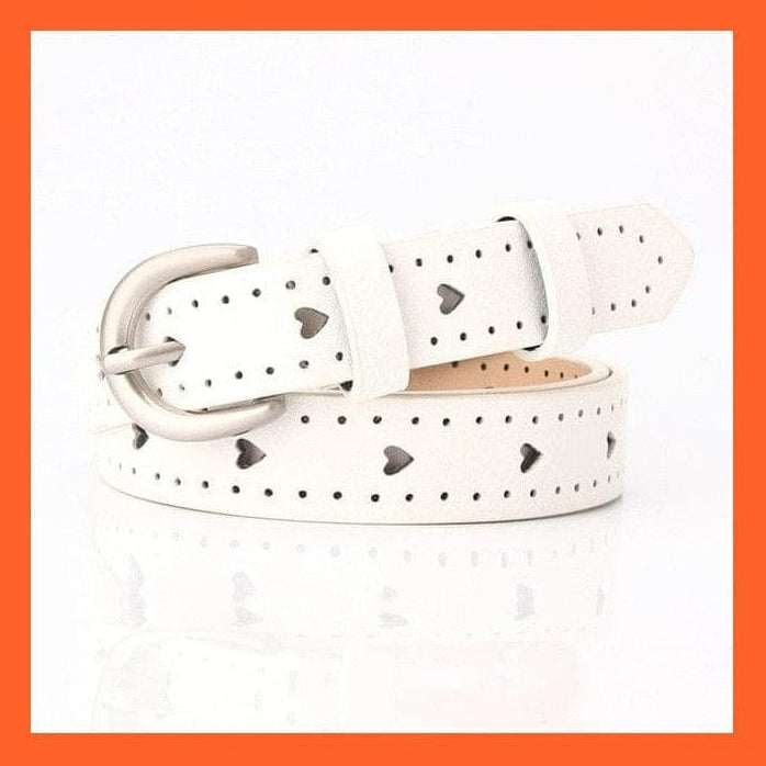 whatagift.com.au belt Women Pu Leather Belt 66 Styles Metal Buckle Waistband