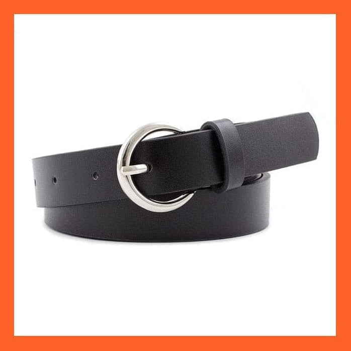 whatagift.com.au belt Women Pu Leather Belt 66 Styles Metal Buckle Waistband