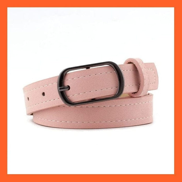 whatagift.com.au belt Women Pu Leather Belt 66 Styles Metal Buckle Waistband