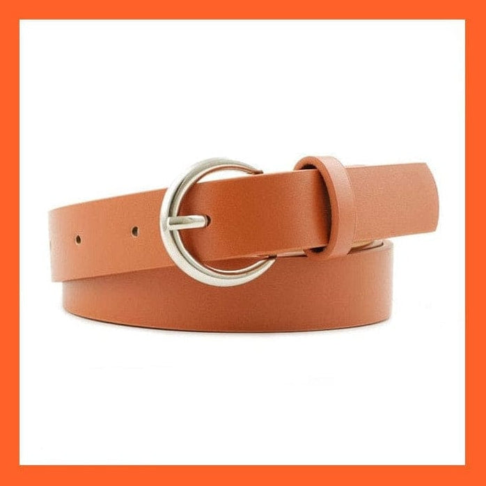 whatagift.com.au belt Women Pu Leather Belt 66 Styles Metal Buckle Waistband