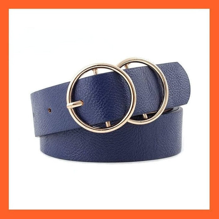 whatagift.com.au belt Women Pu Leather Belt 66 Styles Metal Buckle Waistband
