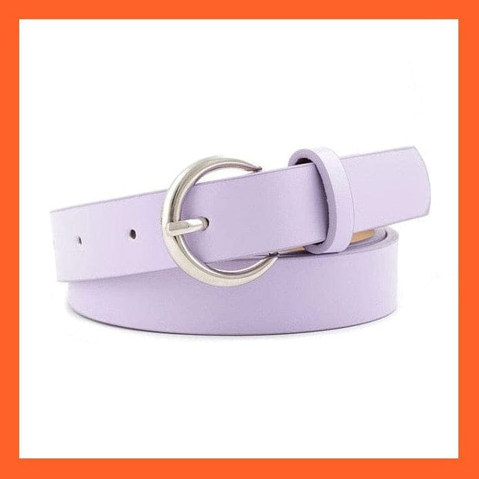 whatagift.com.au belt Women Pu Leather Belt 66 Styles Metal Buckle Waistband