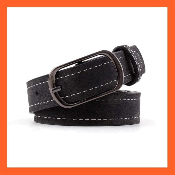 whatagift.com.au belt Women Pu Leather Belt 66 Styles Metal Buckle Waistband