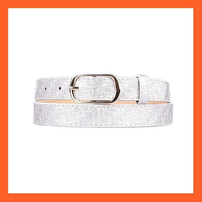 whatagift.com.au belt Women Pu Leather Belt 66 Styles Metal Buckle Waistband