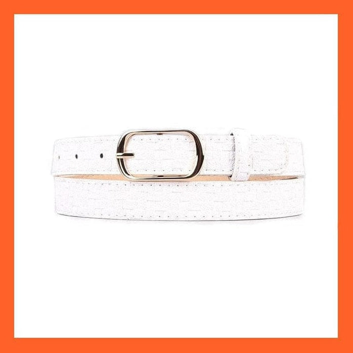 whatagift.com.au belt Women Pu Leather Belt 66 Styles Metal Buckle Waistband