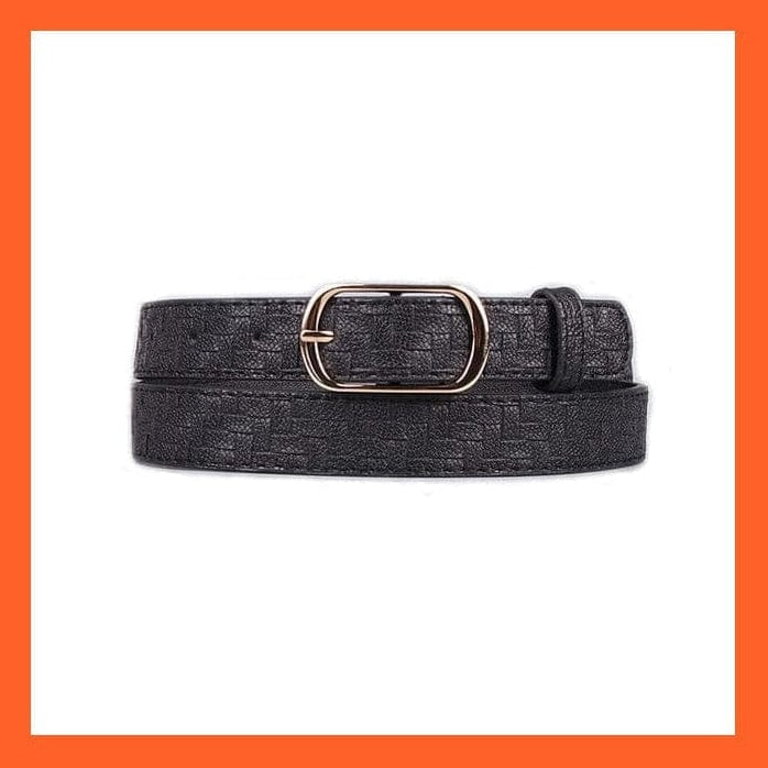 whatagift.com.au belt Women Pu Leather Belt 66 Styles Metal Buckle Waistband