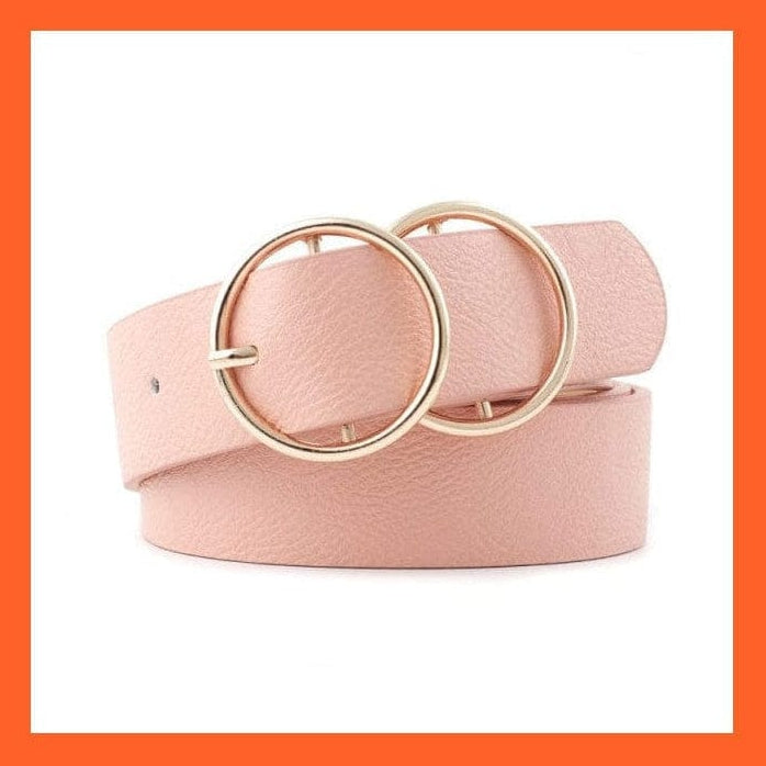 whatagift.com.au belt Women Pu Leather Belt 66 Styles Metal Buckle Waistband