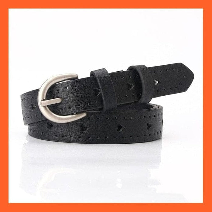 whatagift.com.au belt Women Pu Leather Belt 66 Styles Metal Buckle Waistband