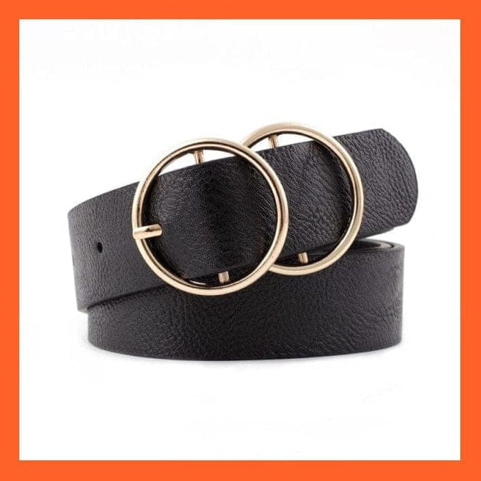 whatagift.com.au belt Women Pu Leather Belt 66 Styles Metal Buckle Waistband