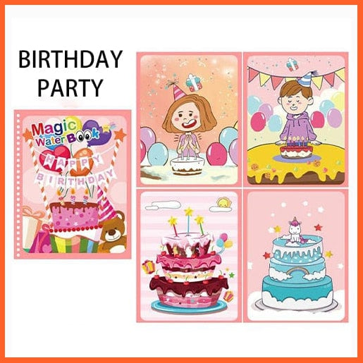 whatagift.com.au Birthday party Water Color Reusable Kid Drawing Books