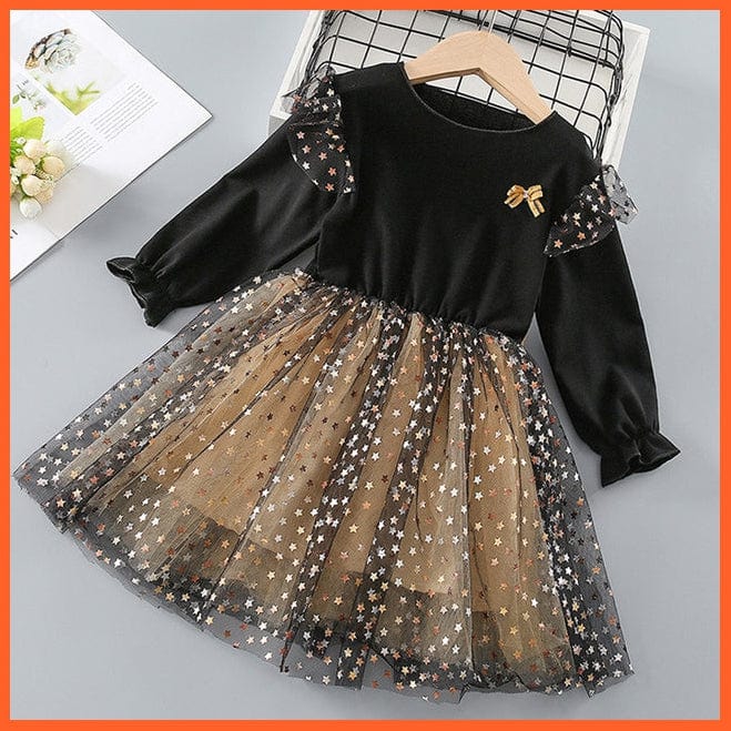 whatagift.com.au Black 2 / 2T Unicorn Mesh Princess Dress