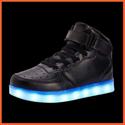 Led Sneakers Black 7 Led Light Colors | whatagift.com.au.