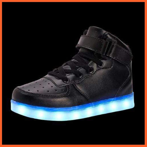 Led Sneakers Black 7 Led Light Colors | whatagift.com.au.
