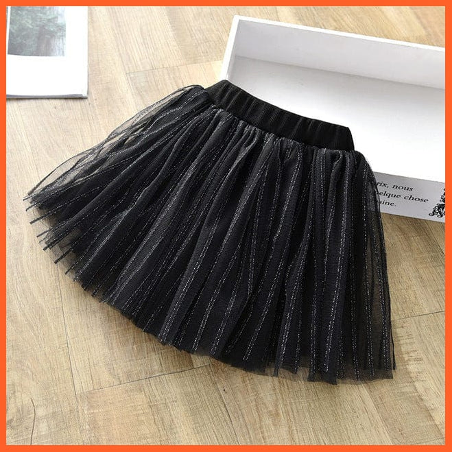 whatagift.com.au black / 5T Cute Tutu Skirt for Girl | Floral Plaid Skirts