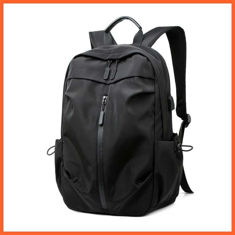 whatagift.com.au Black-A Nylon Waterproof Backpack | Travel Backpack