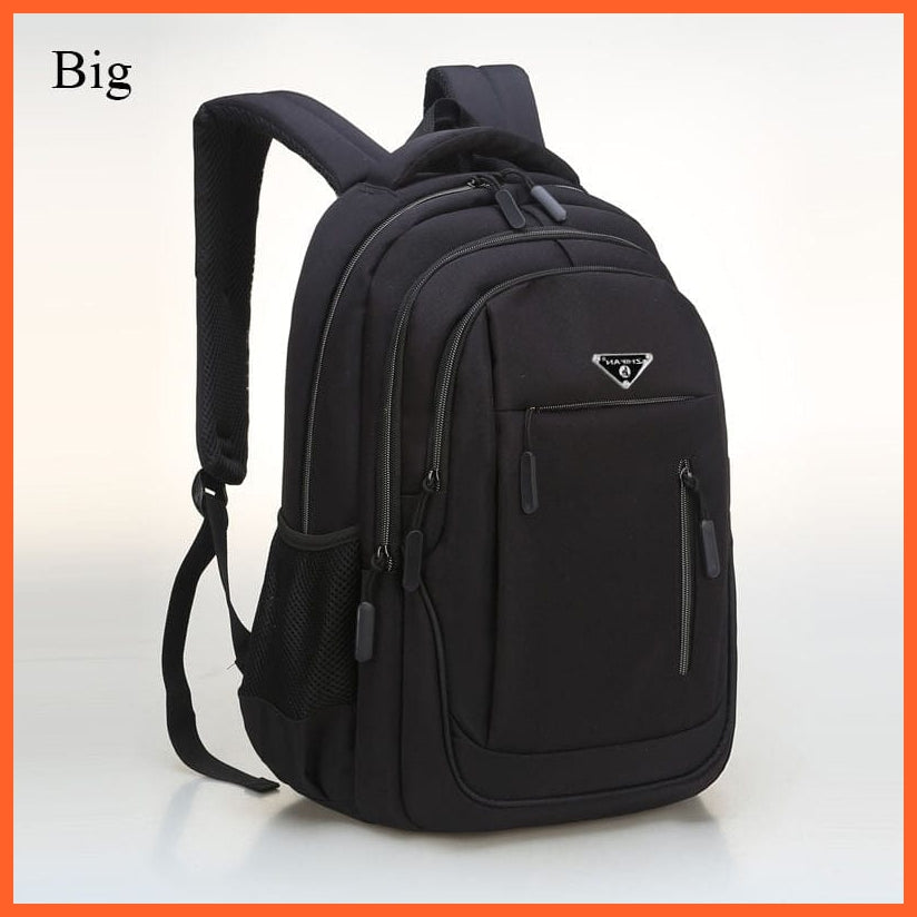 whatagift.com.au Black big Waterproof Laptop Backpack With Various Compartments