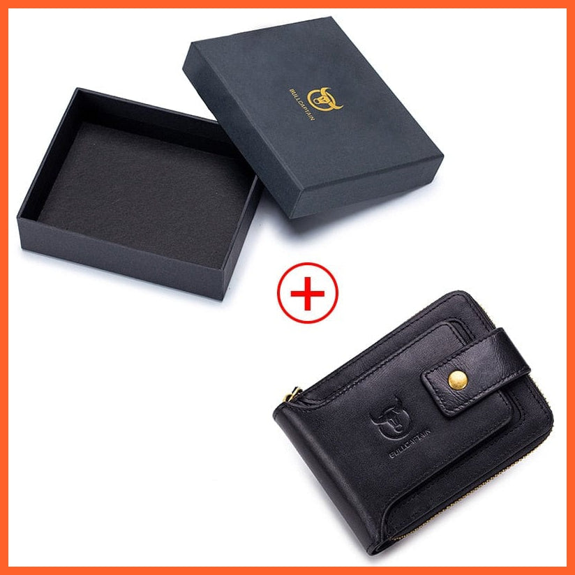 whatagift.com.au black gift Genuine Leather Purse for Male