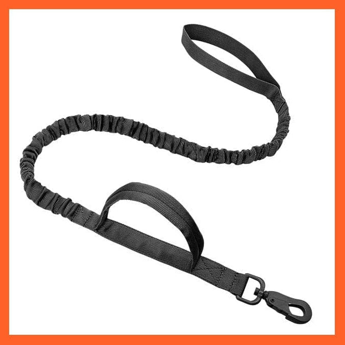 whatagift.com.au Black Leash / M Nylon Military Durable Tactical Dog Collar | Tough Dog Collar With Training Control Adjustable Leash