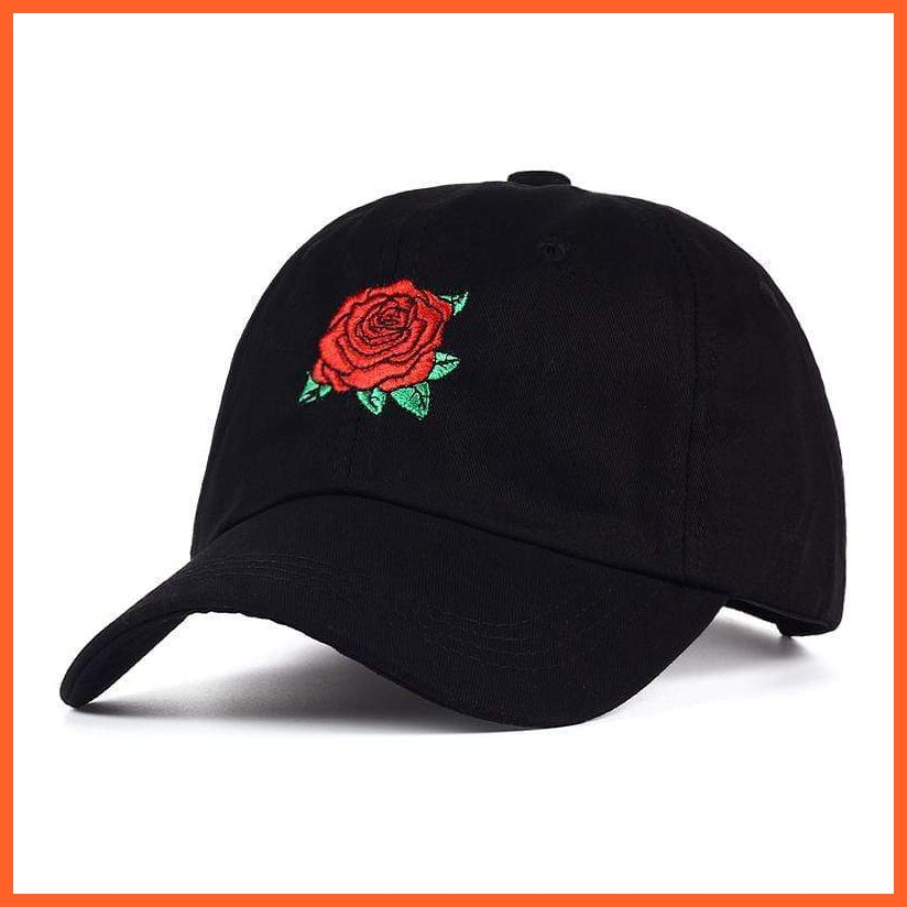 New Roses Baseball Cap | Adjustable Breathable Printed Summer Sports Caps | whatagift.com.au.