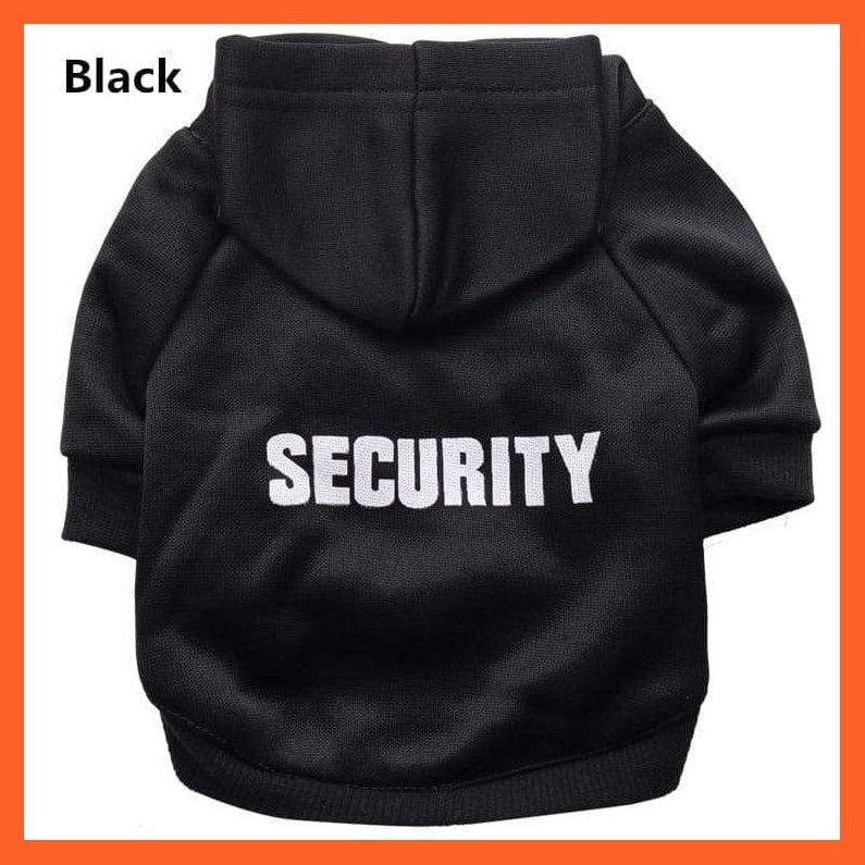 whatagift.com.au Black Security / XS Security Cat Hoodies