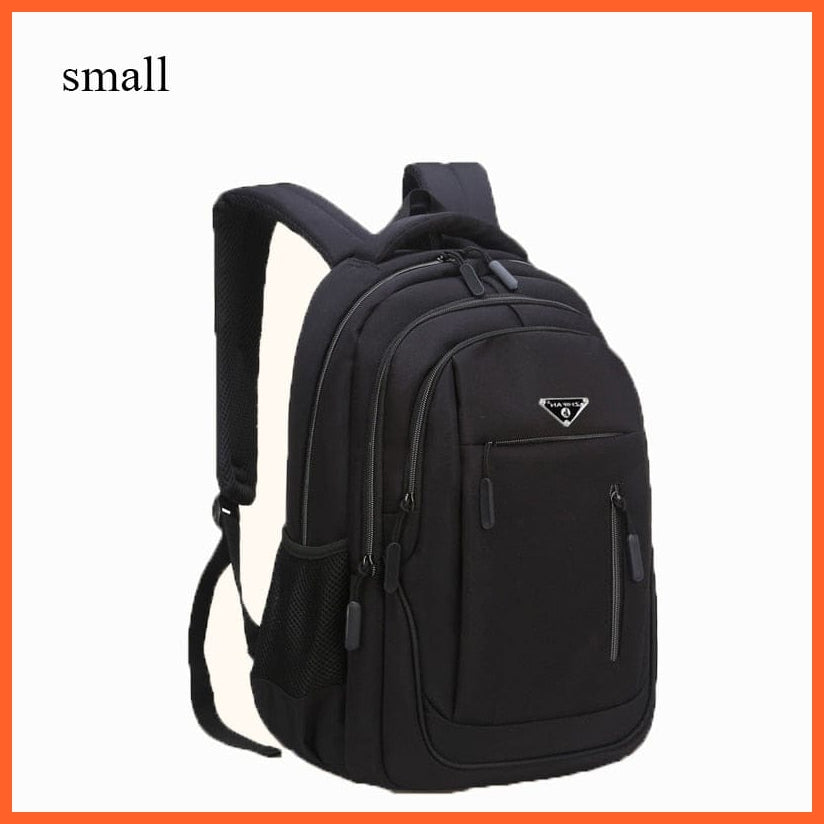 whatagift.com.au Black small Waterproof Laptop Backpack With Various Compartments
