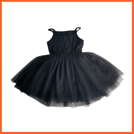 whatagift Black(strap) / 90 Long Sleeve Elegant Black Lace Princess Dresses