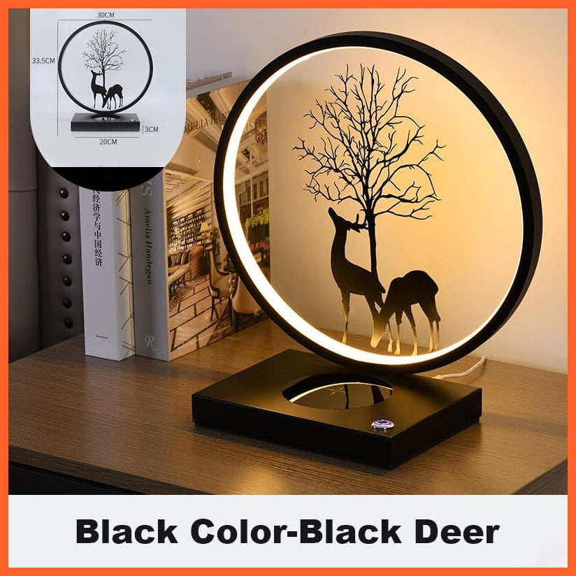 whatagift.com.au Black / Wireless Charger Round Shaped Bedside Lamps | 18W Wireless Charger Led Table Lamp | Touch Dimming Night Light For Home Decor