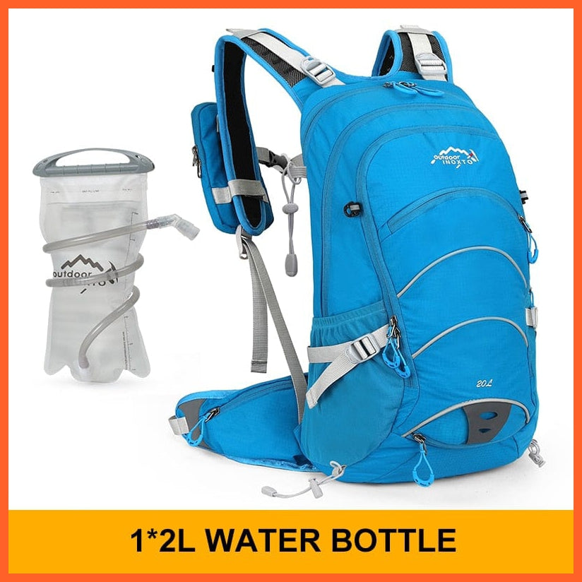 whatagift.com.au blue 2L / China 20 litres Waterproof Camping Backpack With Rain Cover