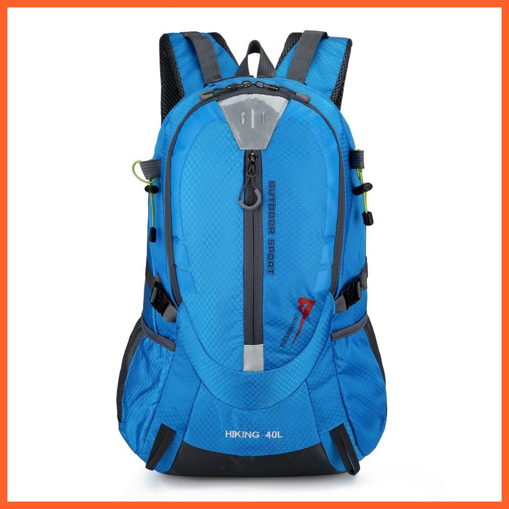 whatagift.com.au Blue 40L Waterproof  TravelBackpack Men