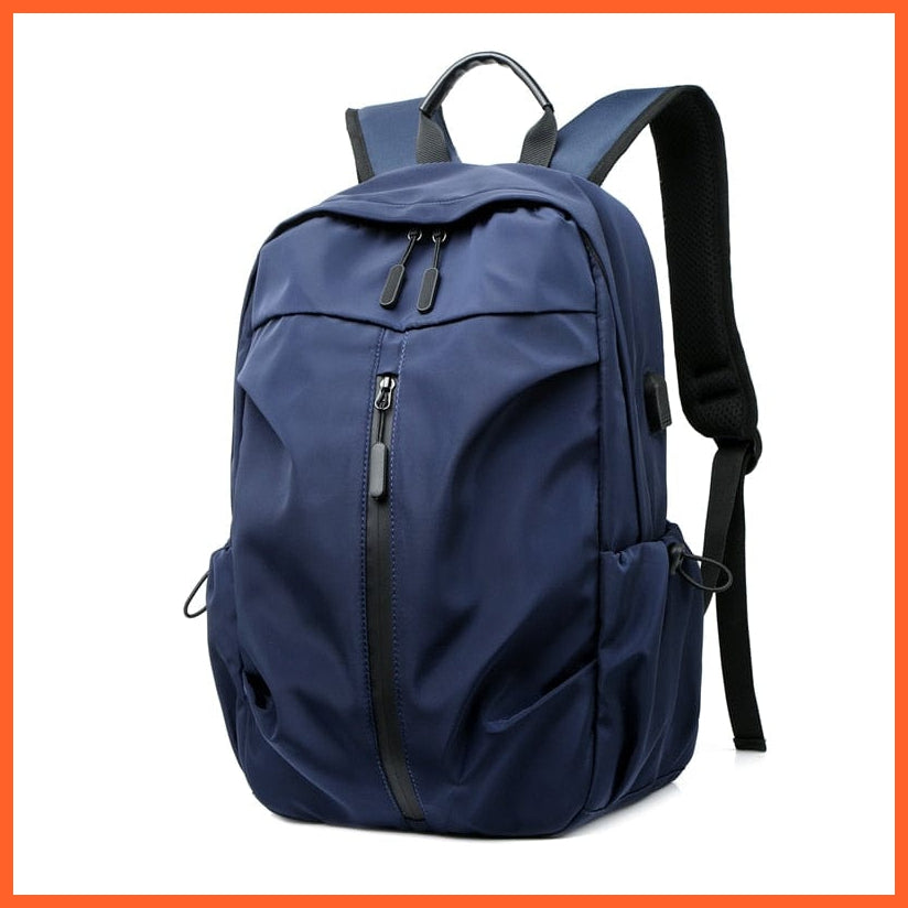whatagift.com.au Blue-A Nylon Waterproof Backpack | Travel Backpack