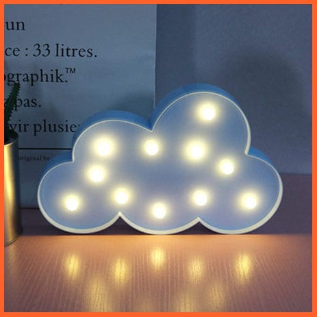 whatagift.com.au Blue Cloud / China Lovely Cloud Star Moon LED 3D Night Light | Baby Lamp