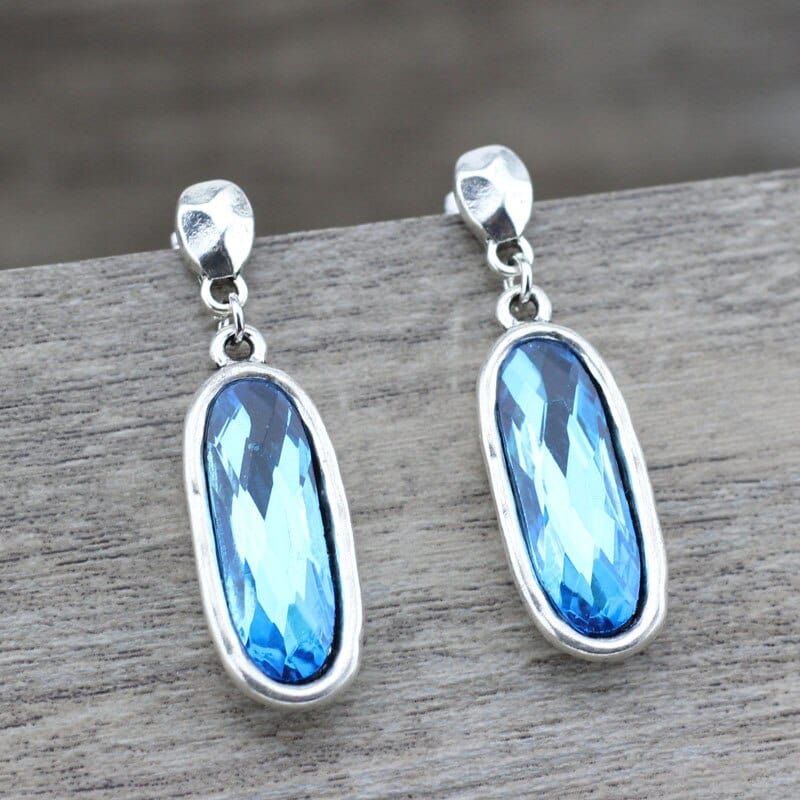 whatagift.com.au Blue DIY Handmade Charms Women Earring For Party Wedding Engagement Jewelry