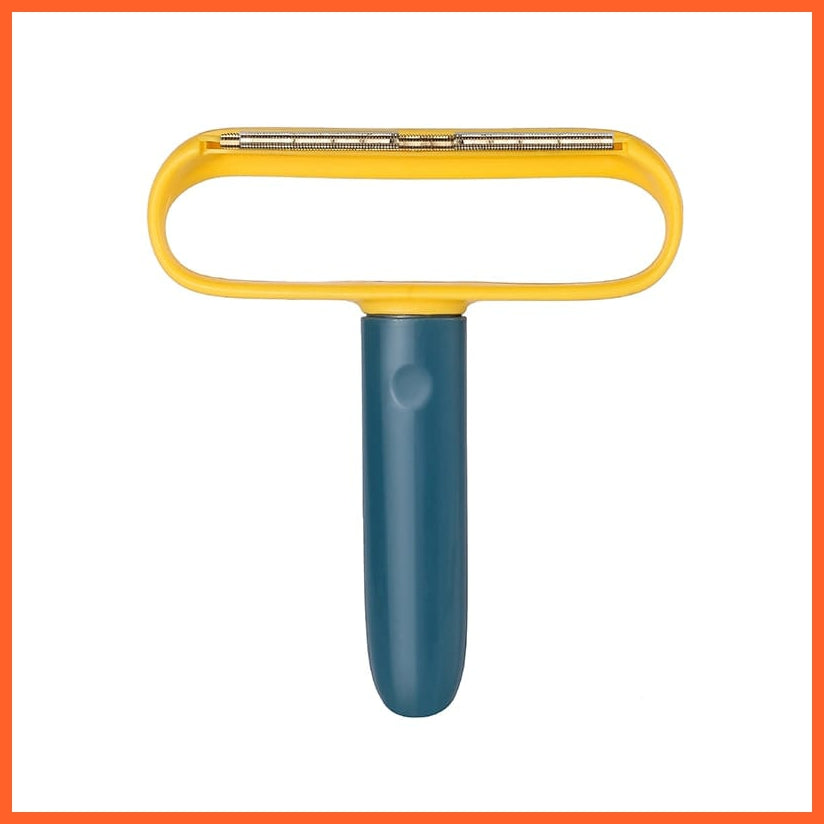 whatagift.com.au Blue Original Shape Portable Pet Hair Remover Brush | Lint Remover Brush | Fuzz Fabric Shaver
