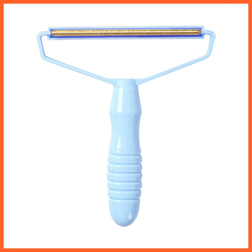 whatagift.com.au Blue Portable Pet Hair Remover Brush | Lint Remover Brush | Fuzz Fabric Shaver