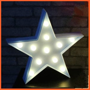 whatagift.com.au Blue Star / China Lovely Cloud Star Moon LED 3D Night Light | Baby Lamp