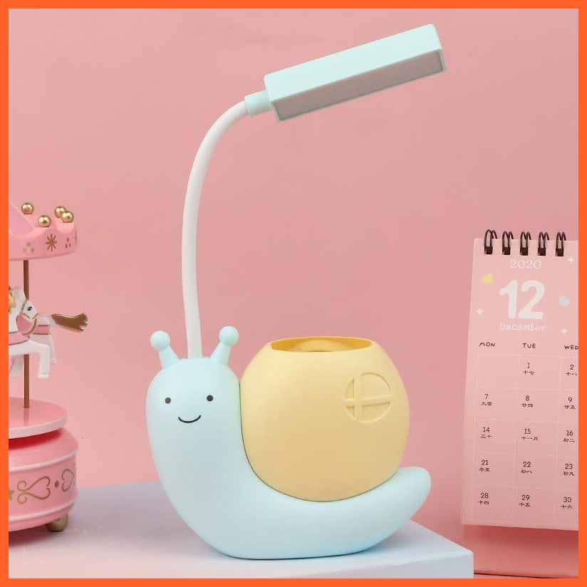 whatagift.com.au Blue / USB Rechargeable Rechargeable Bedroom Cute Desk Lamp and Pen Holder | Night Lamp For Home Decor