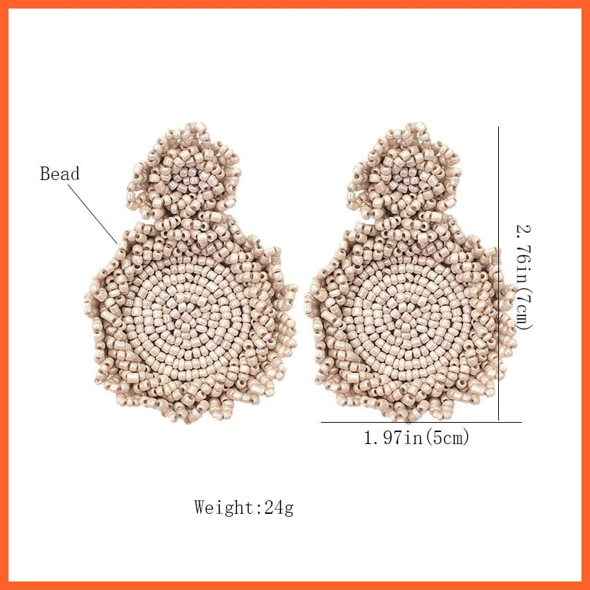 whatagift.com.au Bohemian Handmade Beads Drop Earrings For Women