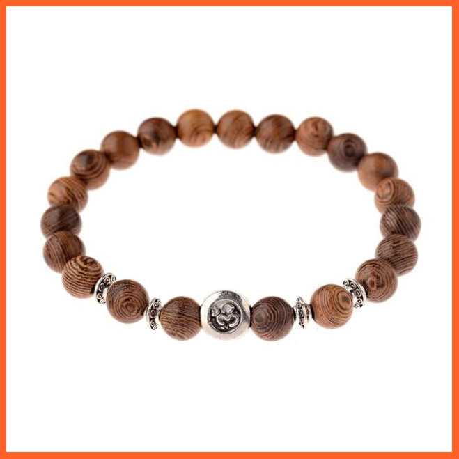 Natural Wood Beads Cross Bracelets Onyx Meditation Prayer Bracelet | whatagift.com.au.