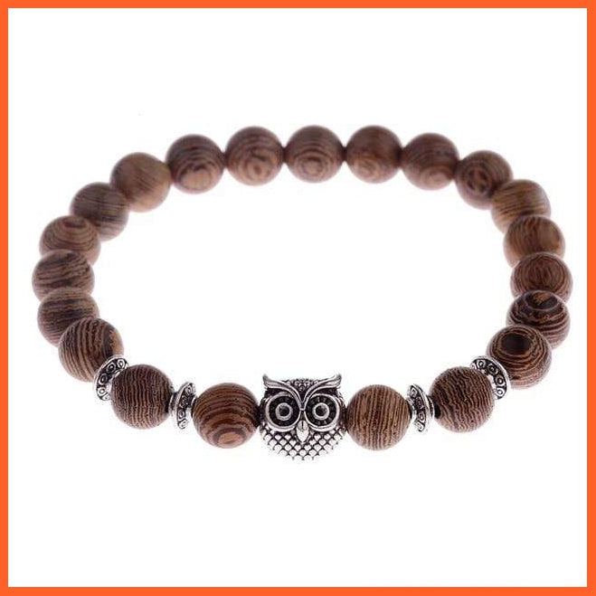 Natural Wood Beads Cross Bracelets Onyx Meditation Prayer Bracelet | whatagift.com.au.