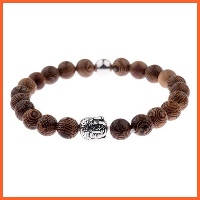 Natural Wood Beads Cross Bracelets Onyx Meditation Prayer Bracelet | whatagift.com.au.