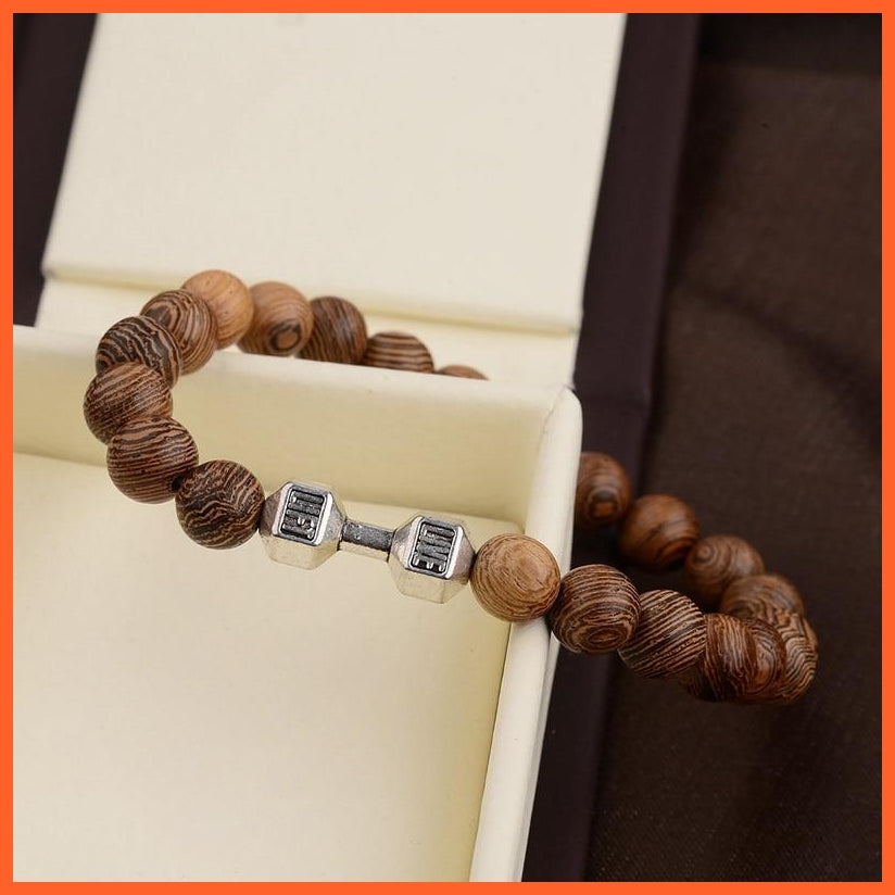 Natural Wood Beads Cross Bracelets Onyx Meditation Prayer Bracelet | whatagift.com.au.