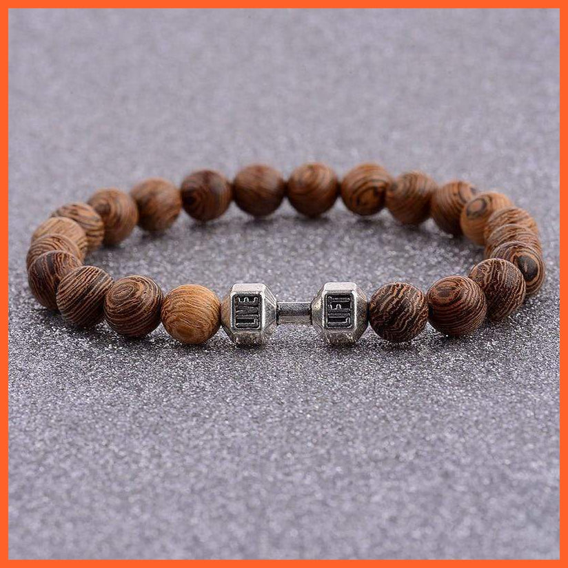 Natural Wood Beads Cross Bracelets Onyx Meditation Prayer Bracelet | whatagift.com.au.