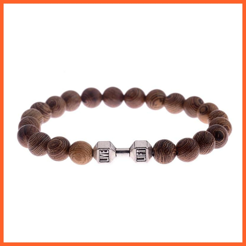 Natural Wood Beads Cross Bracelets Onyx Meditation Prayer Bracelet | whatagift.com.au.