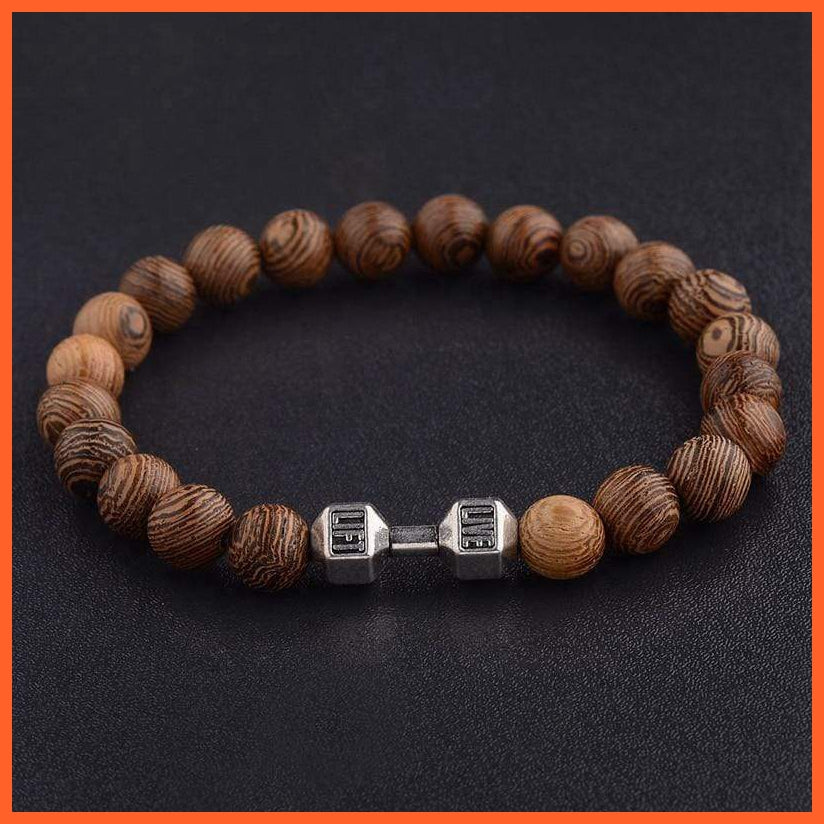 Natural Wood Beads Cross Bracelets Onyx Meditation Prayer Bracelet | whatagift.com.au.