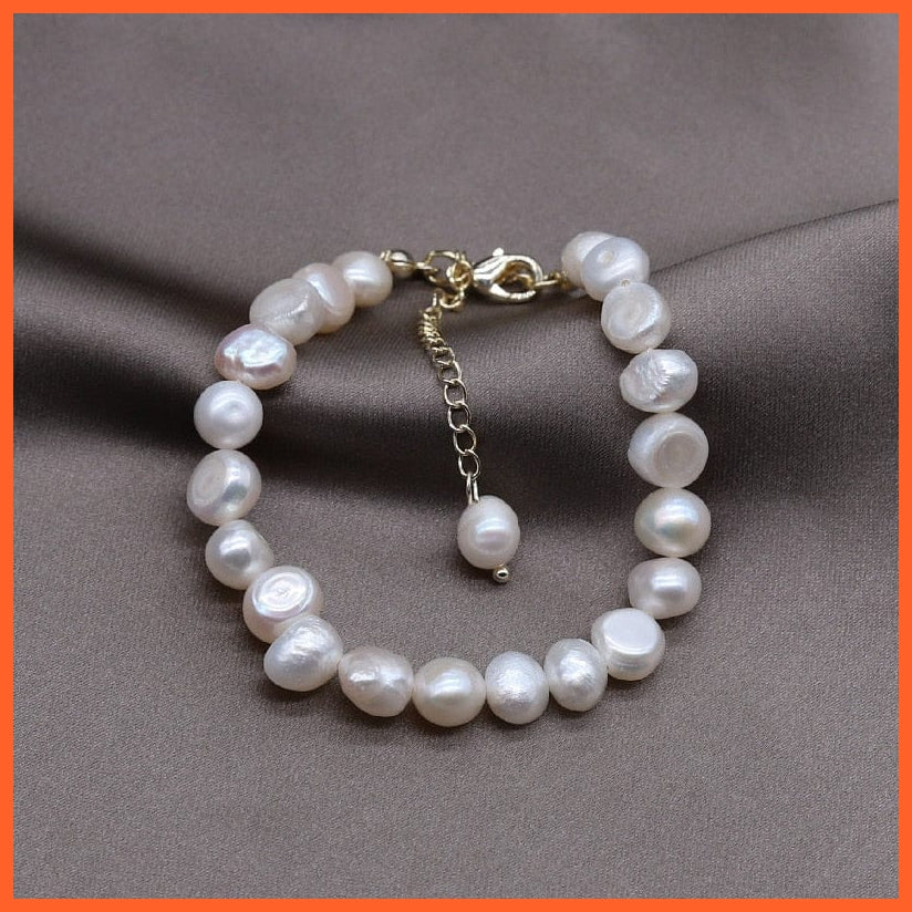 whatagift.com.au Bracelet White Natural Freshwater Pearl Bracelet for Women